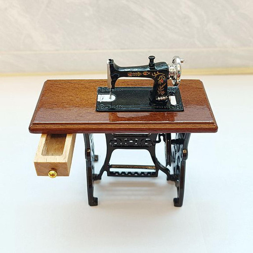 Máquina De Coser En Miniatura A Escala 1:6, Accesorios Para