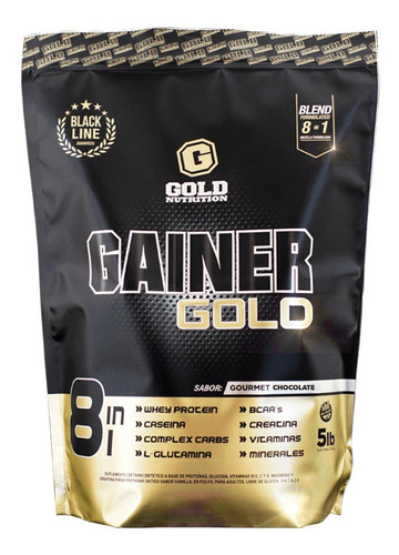 Gainer Gold, Ganador De Masa Muscular 5lb - Gold Nutrition