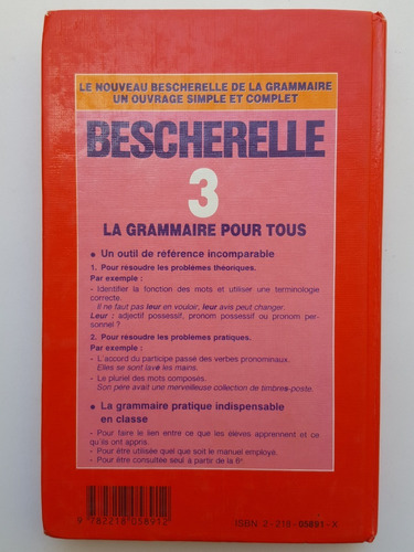La Grammaire Pour Tous Le Nouveau Becherelle 3 Hatier (Usado)