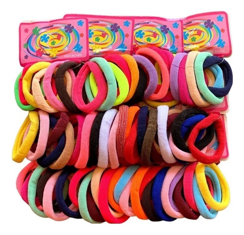 72 Xuxinha/rabicó/elásticos De Meia Calça De Cabelo Colorida Colorida Lisa