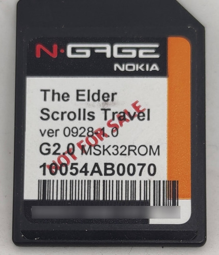 The Elder Scrolls Travel Shadowkey Ngage N-gage Solo Tarjeta (Usado)