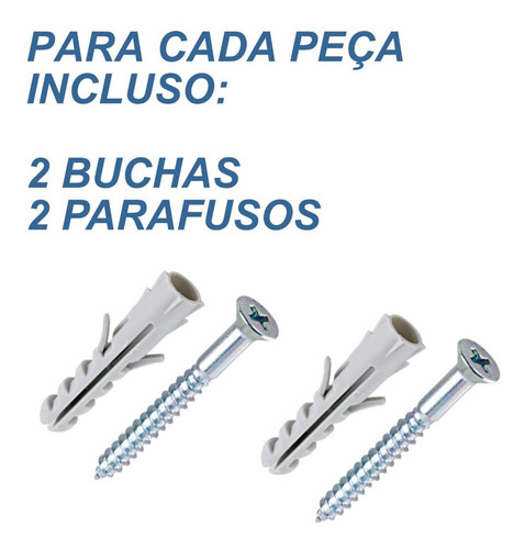 Imagem 5 de 5 de Suporte Mão Francesa Rústico P/ Plantas 20cm Preto Kit C/ 10