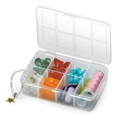 Kit 2 Mini Organizador Tudo Multiuso Costura 7 Divisórias