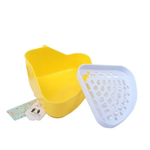 Mkono Potty Trainer Corner Caja De Arena Para Hamster Guinea