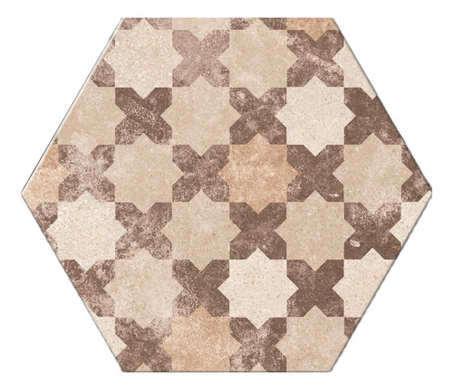 Revestimiento Ceramico Hexagonal 20x23 Versalles Beige Mix