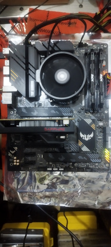 Placa Mãe Asus Tuf Gaming B550-plus Wi-fi Soquet Am4 E Ddr4 Preto (Usado)