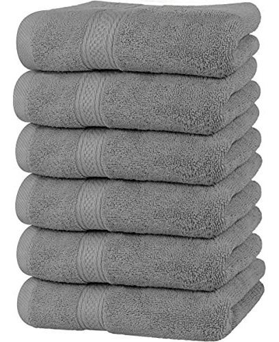 Toalla De Baño Utopia Towels Premium Grey Hand Towels - 100