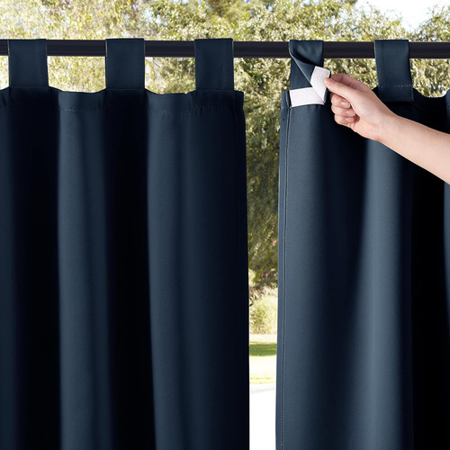 Nicetown 2 Piezas De Cortinas Blackout Para Exteriores Para