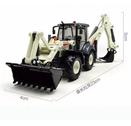Pajarita Retro-excavadora Huina Escala 1:50 Back Hoe Loader
