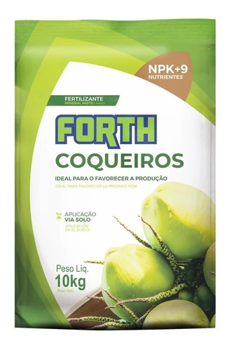 Imagem 1 de 2 de Fertilizante - Forth Adubo Coqueiros - 10kg 