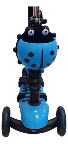 Patinete Infantil 3x1 Até 50kg Com Cesta Joaninha Importway Cor Azul