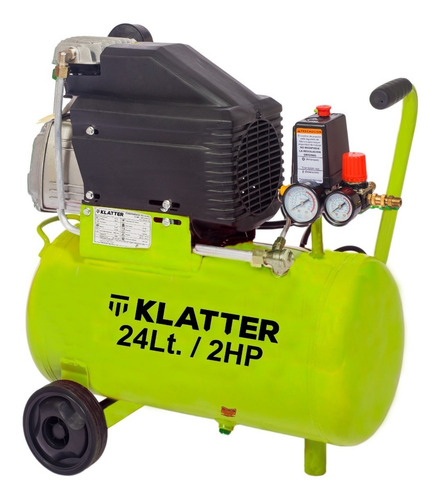 Compresor De Aire 24 Lt Kit 5 Accesorios Con Acople Rápido