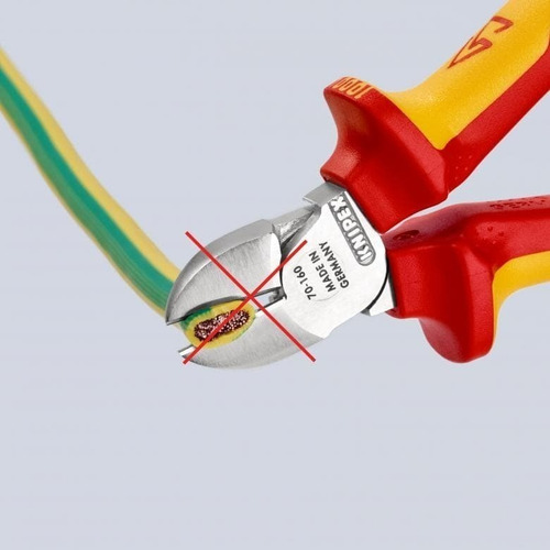 Alicate C/lateral 6 1000 V. (7006160), Knipex