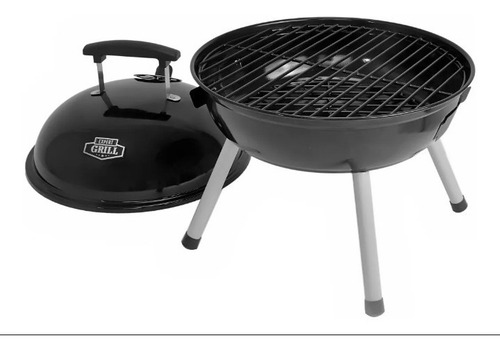 Asador De Carbon Portatil Expert Grill Redondo Negro 37 Cm