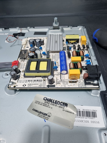 Placa Fuente Televisor Challenger Uhd 55to62 Bt Android T2