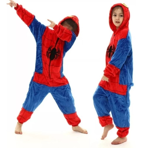 Pijama Disfaz Kigurumi Avengers Spiderman Adulto Araña Niños