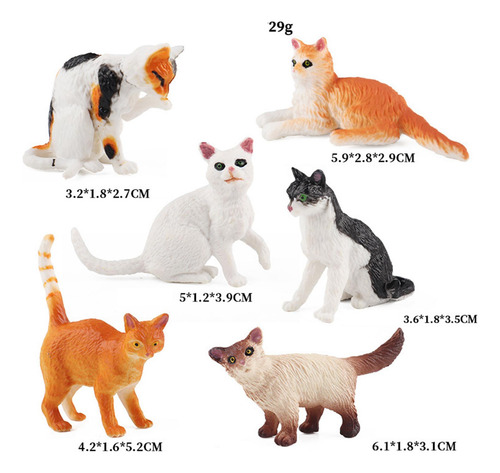 2 Juguete De Gato De Simulación, Modelo De Animal Estilo A