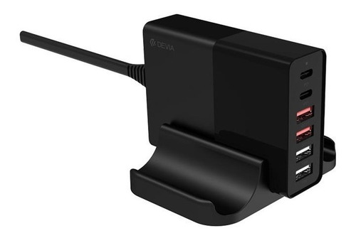 Multiport Carga Escritorio 80w 4 Usb + 2 Usb-c Devia - Cover