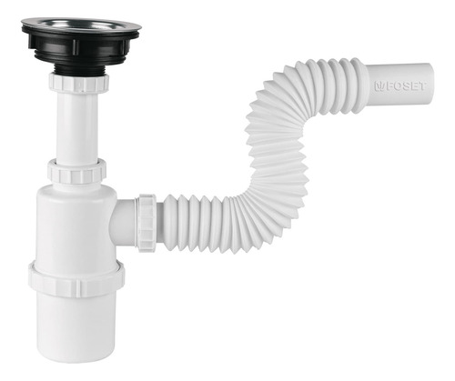 Sifon Con Valvula Acero Inoxidable Para Piletas Baño Cocina