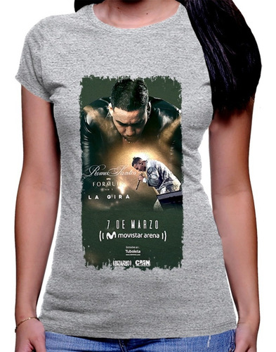 Camiseta Premium Dama Estampada Romeo Santos Bogota 2023