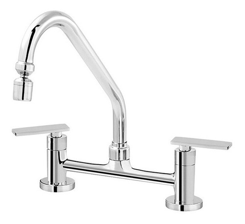 Torneira Misturador Cozinha Mesa Móvel 1/4v Para Quente Fria