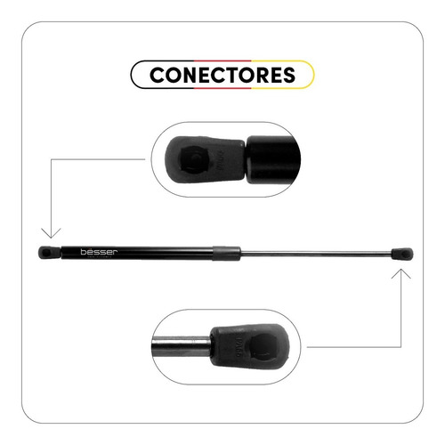 Imagem 2 de 4 de Par Amortecedor Porta Malas Fiat Palio 1996 97 98 99 À 2011