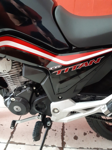 Imagem 3 de 15 de Honda Titan 160 2020 Azul Único Dono Baixo 359km