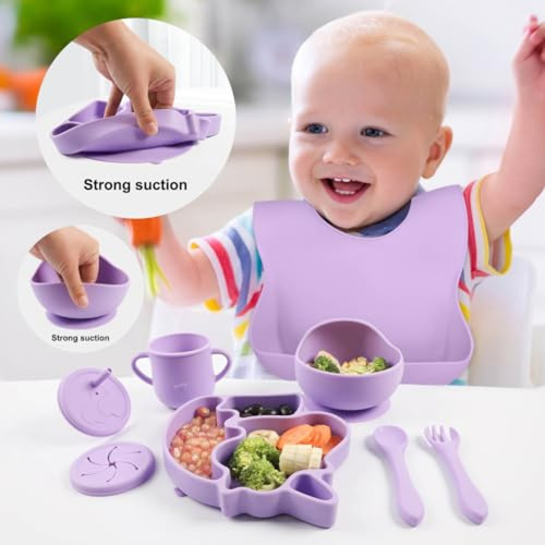 Baberos De Silicona Qualyon- Set De Alimentación De Silicona