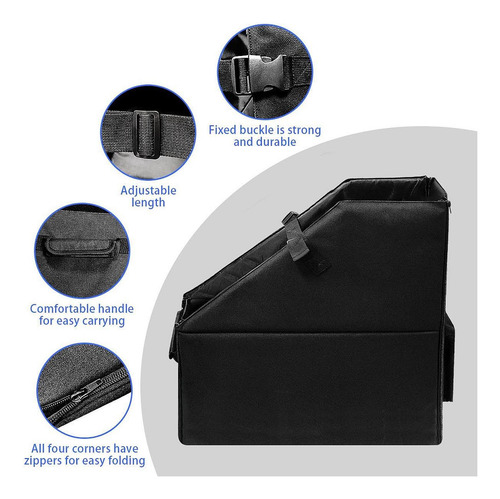 Caja De Almacenamiento Plegable 2 Correas W Bolsillo Y Funda