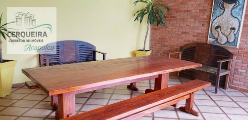 Casa Para Alugar, 380 M² Por R$ 6.000,00/mês - Acapulco - Guarujá/sp - Ca0543