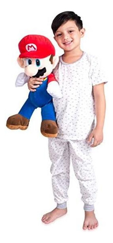 Almohada De Felpa Mario: Suave, Abrazo Y Diseño Para Niños