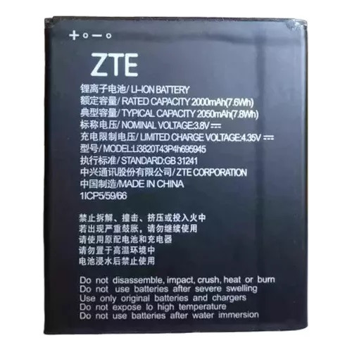 Pila Zte A3 Lite 2050mah 30dias Garantia Tienda