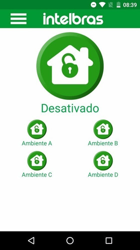 Kit Alarme Intelbras Amt 8000 App E 4 Sensor Externo Sem Fio