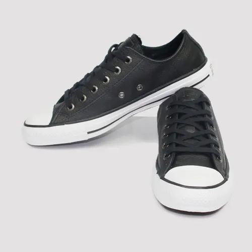 T nis Converse All Star Chuck Taylor Couro Preto Original