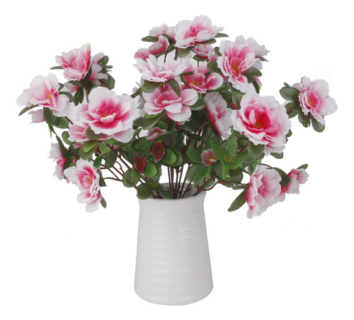 4x Artificial Azalea Flowers Floral Party Wedding Decor Diy