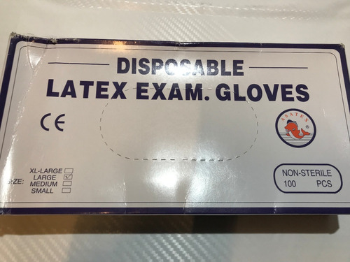 Imagen 9 de 10 de Guantes Latex Caja .x100 Unidades Talle L - T122