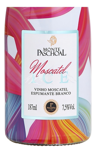 Caixa 24 Espumante Branco Ice Moscatel Monte Paschoal 187 Ml