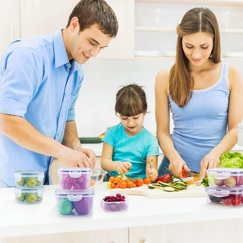 Recipientes Hermeticos Plastico Contenedores Juego De Cocina