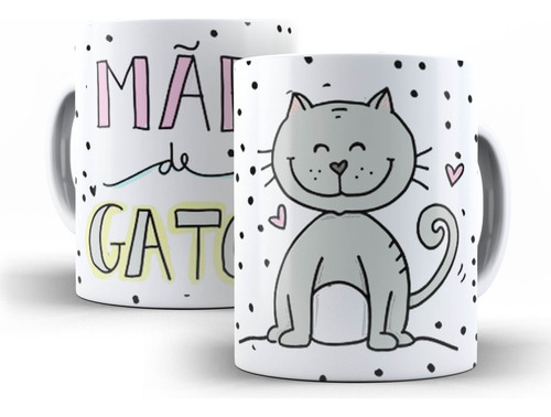 Caneca Mãe De Gato Presente Personalizado