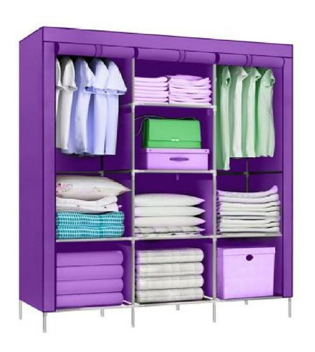 Imagen 2 de 6 de Practico Armario Closet Ropero Armable Grande + Envio Gratis