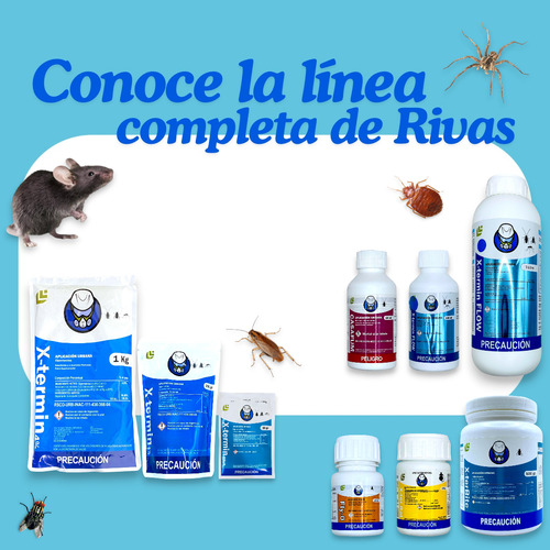 X-termin 3 Sobres 10grms Mata Chinches, Cucarachas, Hormigas