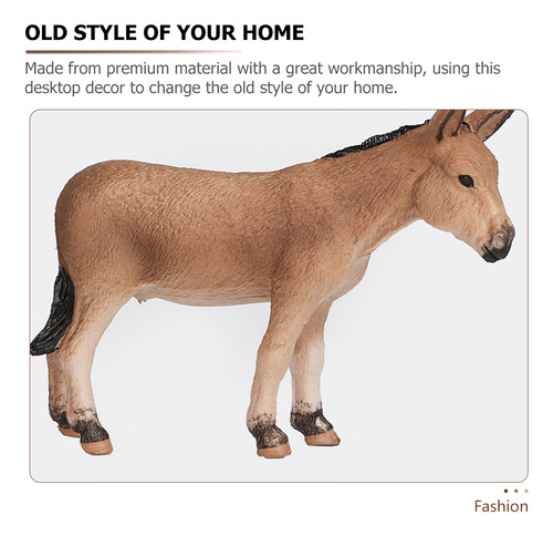 Estatua De Burro De Escritorio Con Forma De Burro, Modelo De