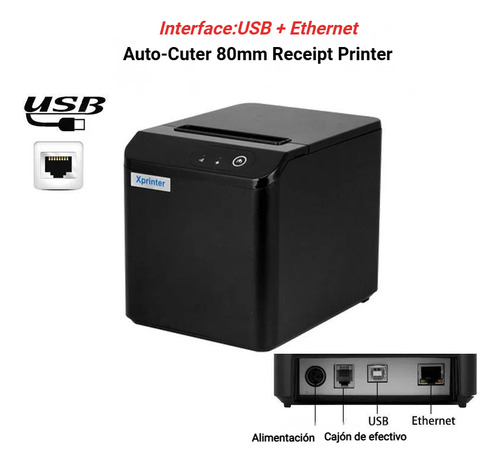 Impresora Térmica D Ticket Pos 80mm Corta Automática Usb/lan