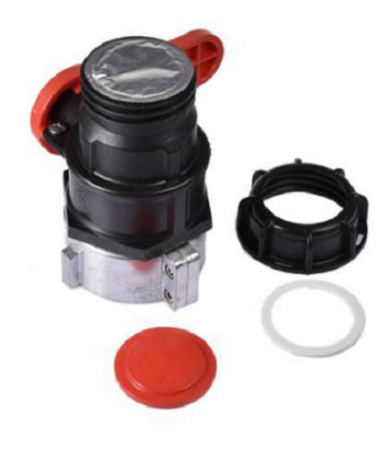 1000l Ibc Tanque Válvula De Bola Adaptador Reemplazo Rojo