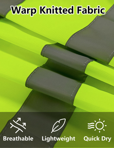 Conjunto Chaleco Seguridad Reflectante Malla Fluorescentes