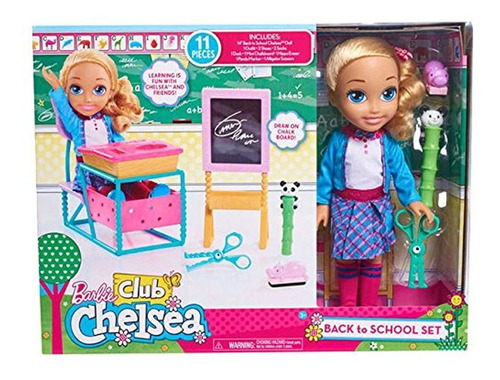 Barbie Club Chelsea Set De Regreso A La Escuela Con 14  Muñ