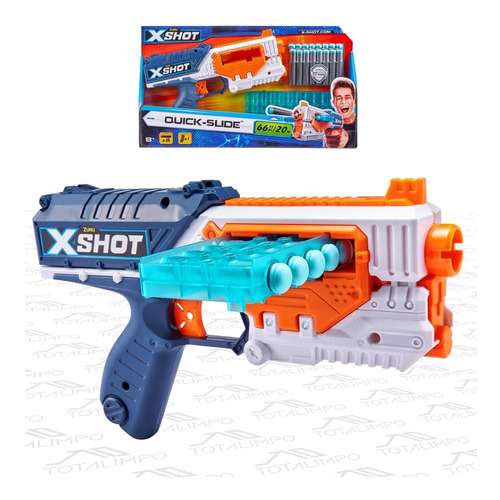 Pistola Lanza Dardos Zuru X-shot Quick Slide 6887 Cuota
