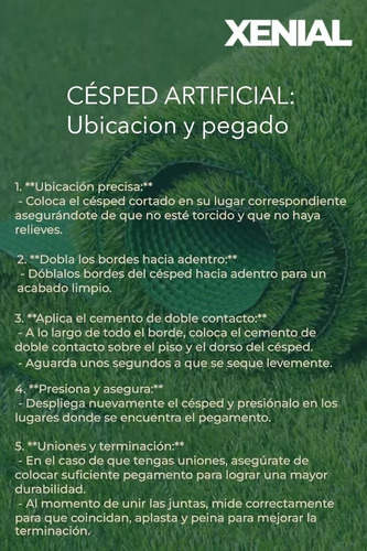 Cesped Artificial 20mm X 25m2 | Premium Y Resistente Uv Verde