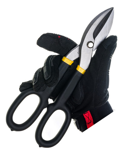 Tesoura Funileiro 10 Pro Corte Chapa Calha Montante Drywall Cor Preto