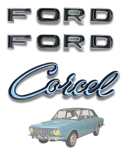 Emblemas Ford Corcel 68 79 70 71 72